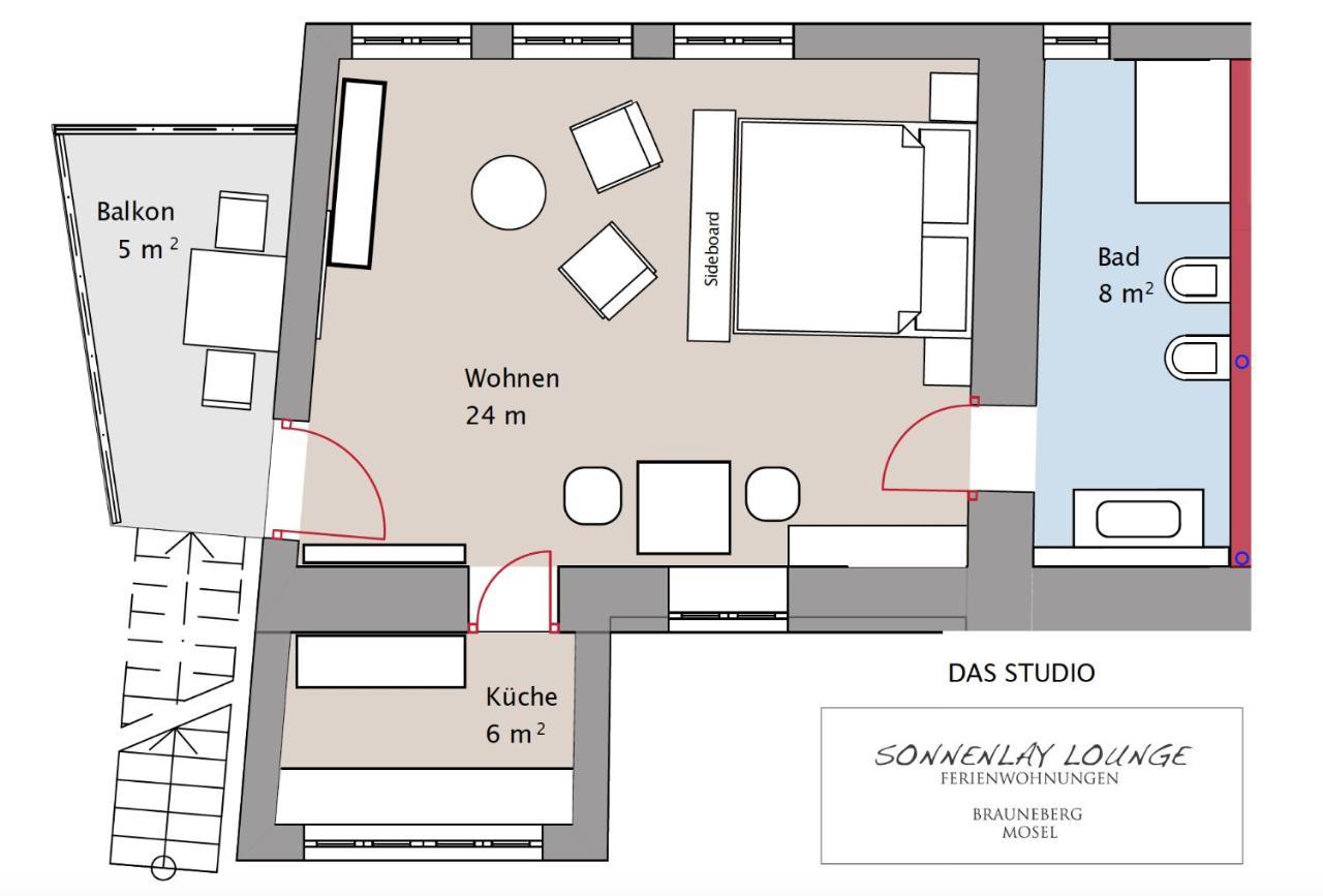Sonnenlay Lounge - Studio & Ferienhaus Brauneberg Zewnętrze zdjęcie